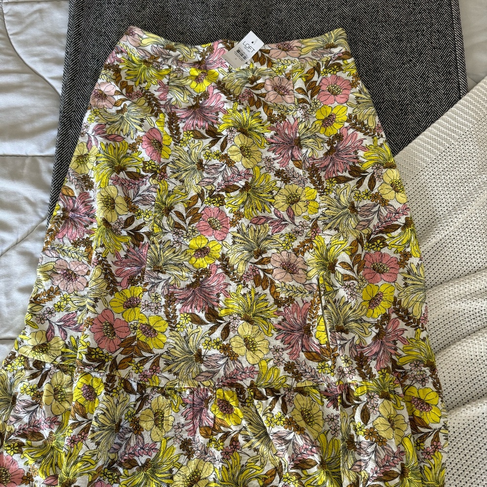 Loft Floral Skirt
